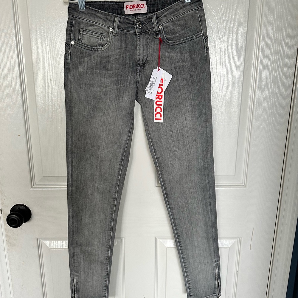 FIORUCCI NWT Gray Denim Jeans